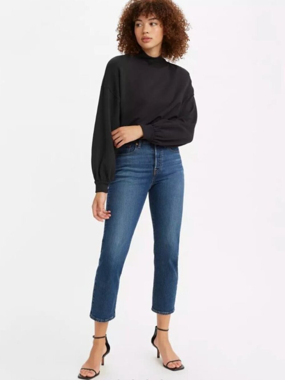 Levi's Wedgie Straight Leg Jeans in Charleston Outlasted 27x26